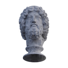 Zeus  statue, 3d renders, isolated, perfect for your design