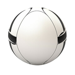 White and Black Soccer Ball on White Background