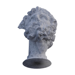 Obraz premium Head of a Giant statue, 3d renders, isolated, perfect for your design