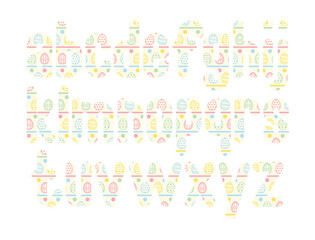 Versatile Collection of Pastel Eggs Alphabet Letters for Various Uses
