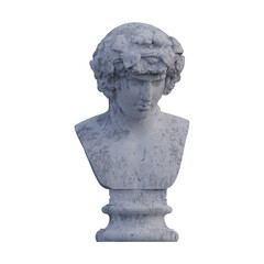 Obraz premium Antinous statue, 3d renders, isolated, perfect for your design