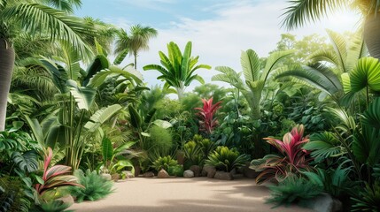 Beautiful jungle, hyper realistic natural