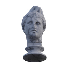 Apollo  statue, 3d renders, isolated, perfect for your design