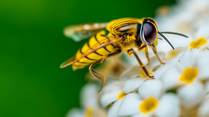 bee on yellow flower