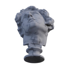 Alexander  statue, 3d renders, isolated, perfect for your design
