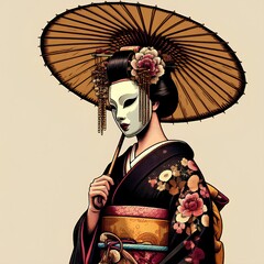 Obraz premium woman in kimono