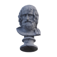 Obraz premium Euripedes statue, 3d renders, isolated, perfect for your design