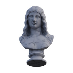 Fototapeta premium Barbarian Woman statue, 3d renders, isolated, perfect for your design