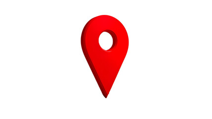 red pin point. map address location pointer symbol