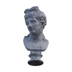 Obraz premium a woman statue, 3d renders, isolated, perfect for your design