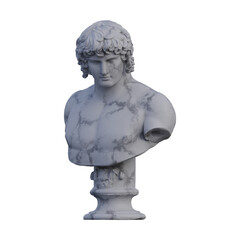 Obraz premium Antinous statue, 3d renders, isolated, perfect for your design