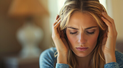 Fototapeta premium Chronic headache , migraine