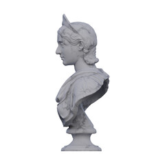 Fototapeta premium Julia Cornelia Paula statue, 3d renders, isolated, perfect for your design
