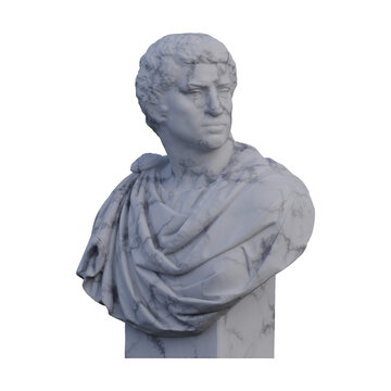 Brutus  statue, 3d renders, isolated, perfect for your design