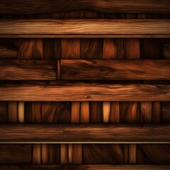 Wood Wooden Pattern Texture Background construction. A textured wooden wall features vertical planks with varying brown shades, creating depth and warmth. The close arrangement forms an appealing