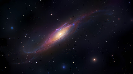 Cosmic illustration showing vibrant cosmic background