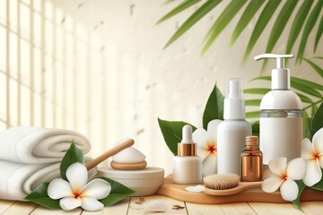 Skin care nighttime skin softening cream anti aging relaxing wellness spray sagging skin. Sauna beauty product. Youthful skin serum foam bottle. facial toner message oil cleasner balm