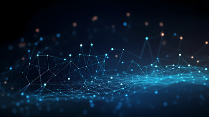 Stock market chart line concept, business chart on stock market background