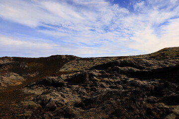 Leirhnjúkur is an active volcano located northeast of Lake Mývatn in the Krafla Volcanic System, Iceland