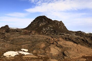 Fototapeta na wymiar Leirhnjúkur is an active volcano located northeast of Lake Mývatn in the Krafla Volcanic System, Iceland