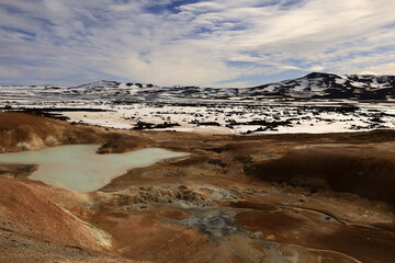 Viewpoint in the Krafla Volcanic System, Iceland