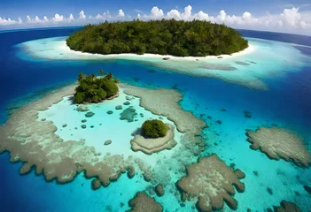 Fotobehang view of tropical island © Shahla
