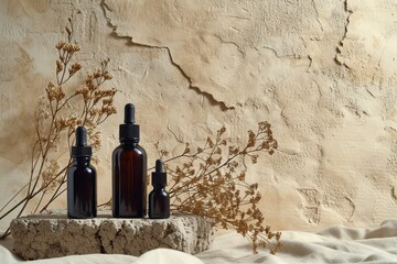 Skincare tea towel cream, antiaging wellness treatment olive oil. Body care anti aging skincare innovation. Treatment music powder jar mockup. skin regeneration package soap foam pot
