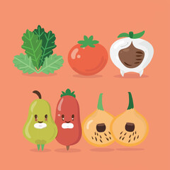 Fruits and Vegetables illustration