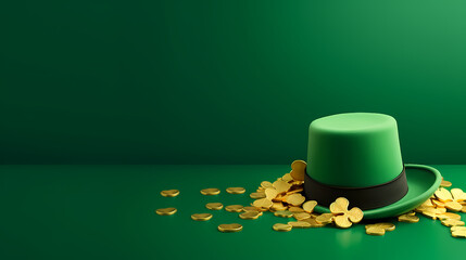 Beautiful green St. Patrick's Day background banner