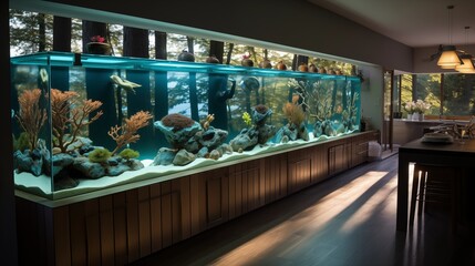 Aquarium Wall Kitchen