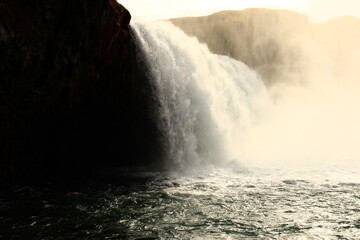 Goðafoss is a waterfall in northern Iceland