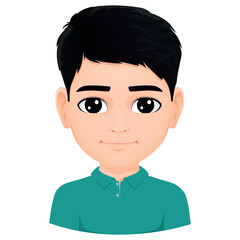 portrait of smiling handsome boy