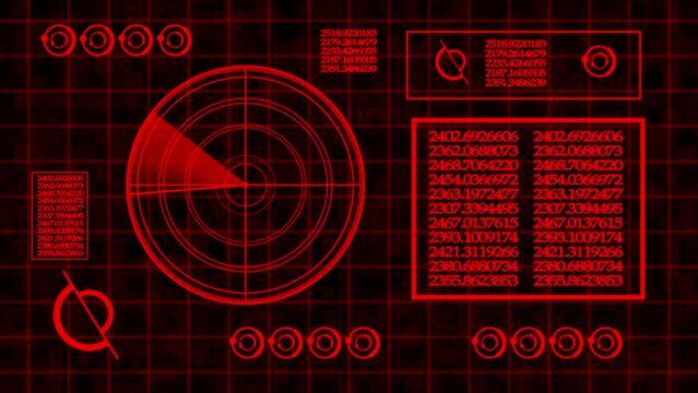 A futuristic HUD digital interface with a digital world map, as well as trackers, data, a scanning and analysis system.