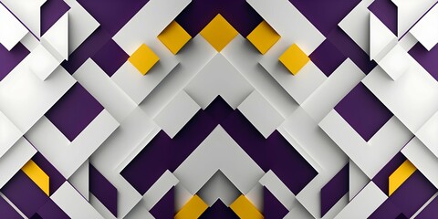 Minimalist Geometric Background: White, Dark Yellow, Dark Violet