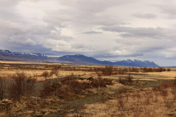 Obraz premium Öxnadalsheiði is a valley and a mountain pass in the north of Iceland
