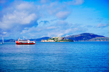 The landscape of San Francisco Bay in California