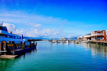 The landscape of San Francisco Bay in California