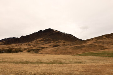 View on a mountain in the Northwestern Region of Iceland