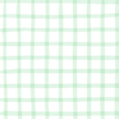 Light Green Plaid Hand Drawn Background Overlay