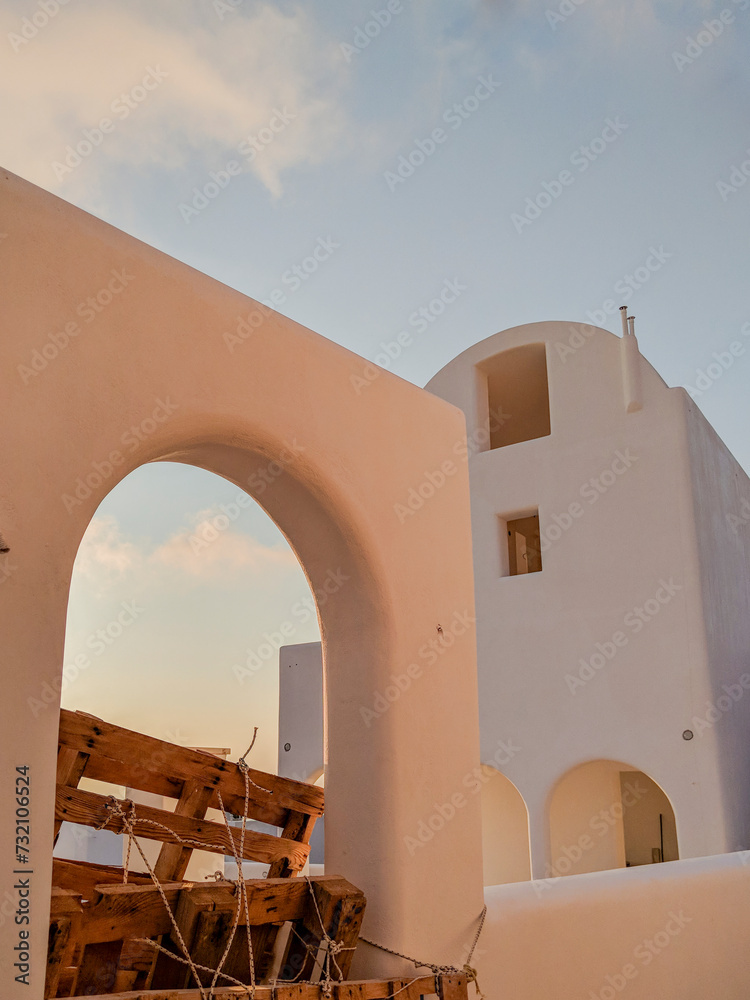 Wall mural  Cubiform House In Santorini, Cyclades Islands, Greece