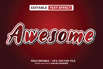 Awesome text effect. Editable font style