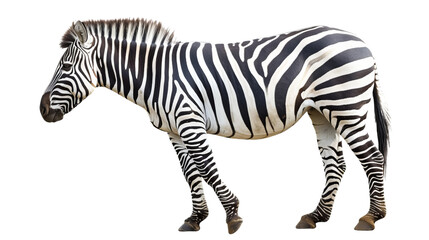 Obraz premium zebra isolated on white