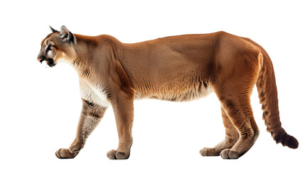 Puma Cat Cutout Isolated White