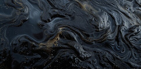 Oil Pollution Textures: Visualizing Environmental Issues in Swirling Patterns