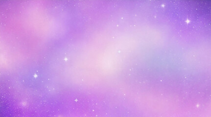 紫色のユニコーンの背景。キラキラ星とボケ味を持つパステル水彩の空。ホログラフィック テクスチャを持つファンタジー銀河。魔法の大理石の空間。