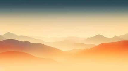 Obraz premium Mountain peak illustration, mountain aerial photography PPT background illustration