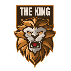 animals head charater mascot logo template