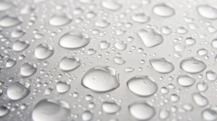water drops an white background