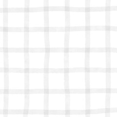 Light Gray Plaid Hand Drawn Background Overaly