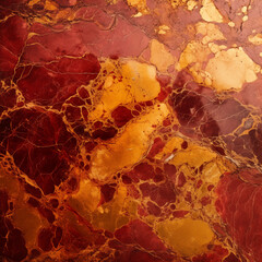 Gold and red marble background 